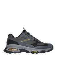 Pantofi de plasa cu garnituri de piele ecologica pentru drumetii Sleek Envoy - Negru/Gri