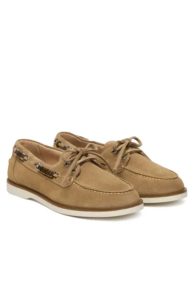 Pantofi dama - Piele naturala - Bej