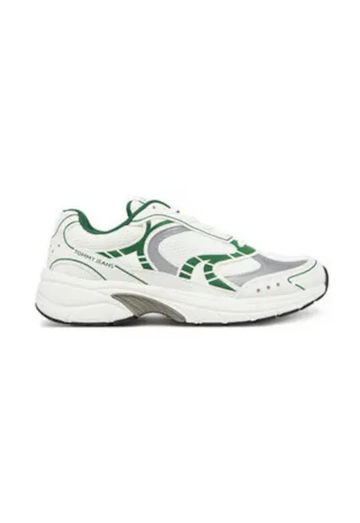 Pantofi sport pentru barbati - 305159069 - textil - alb/verde