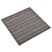 vidaXL Covor 20 buc. Anthracit în dungi 50 x 50 cm 100% polipropilenă