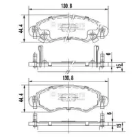 Set placute frana, frana disc NIPPARTS J3608025