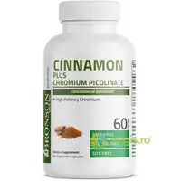 Cinnamon (Scortisoara) 2000mg Plus Chromium Picolinate 60cps vegetale