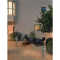Pitic RAMO Inchis Gray Aluminiu Sticla Diffuser LED GU10 2x7 Wat 220-240 Volt IP65