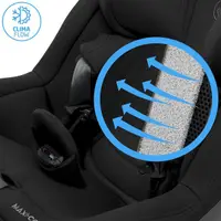 Scaun auto i-Size Maxi-Cosi MobiFix Pro Authentic Black, 61-125 cm, baza isofix cu picior de sprijin, tetiera reglabila, huse detasabile