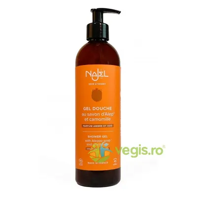 Gel de Dus Bio cu Sapun de Alep cu Parfum de Ambra si Oud 500ml