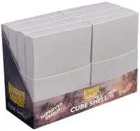 Cutii pentru cărți Dragon Shield Cube Shell - Ashen White (8 buc.)