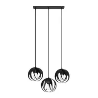 Lampa suspendata TULOS 3L negru