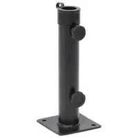 vidaXL Suport de umbrelă pentru stâlp de Ø38/48 mm, negru mat, oțel