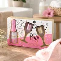 Set cadou de baie pentru copii, LET'S CELEBRATE, Accentra, gel de duș și 2 pahare tip șampanie