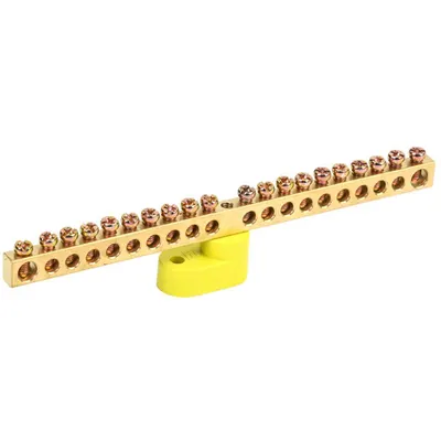 Neutral insulated bus bar with one corner Izolator SHNI-6x9-20-U1-ZH