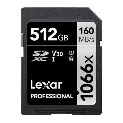 Lexar SDXC Professional SILVER Plus 1066x UHS-I/U3/A2/4K R205/W150 (V30) 512GB - Default Title