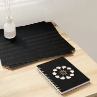 vidaXL Panouri de decor 50 buc. Stejar Negru 30 x 30 x 0,27 cm
