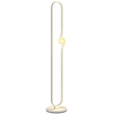 Lampă LED HOMCOM reglabilă cu comutator | Aosom Romania