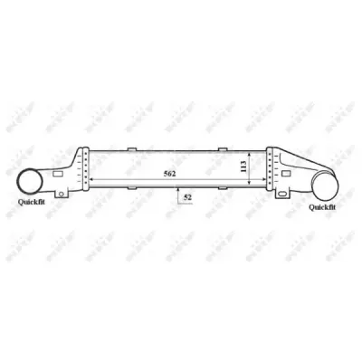 Intercooler, compresor NRF 30420