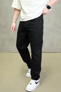 Blugi Relaxed Fit Black – Essential Clean Denim (mărime: 33)
