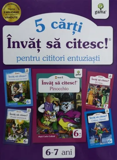 Pachet Învăț să citesc pentru cititori entuziaști 2 - 6-7 ani
