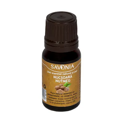 Ulei esential natural si pur de nucsoara, 10ml, Savonia