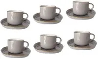 Serviciu porțelan Morello - Modern Gray, 12 părți, 200 ml