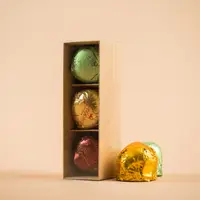 Mărturii de nuntă - Cutie cu 3 Florentine Grecești (etichetă personalizată)