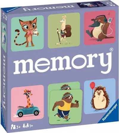 Joc de societate Memory: Wild World of Animals - Pentru copii