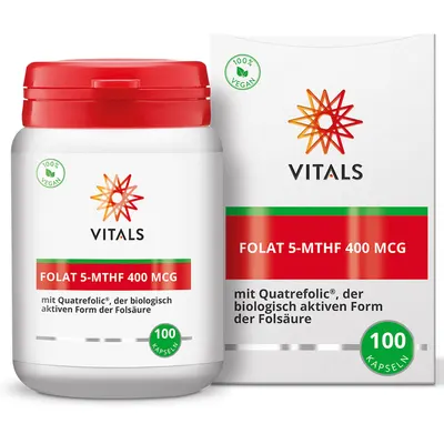 Folate 5-MTHF 400mcg 100cps
