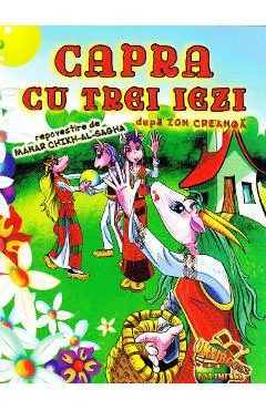 Capra cu trei iezi. Carte de colorat