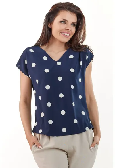 Bluza model 117538 - Albastru inchis