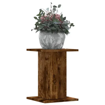 Gossi suporturi de plante 2 buc. stejar fumuriu 30x30x40 cm lemn