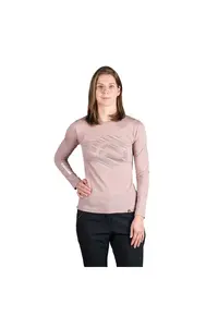 Tricou lana merino dama Aracely - Roz deschis