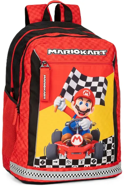 Ghiozdan școlar Panini Super Mario - Mariokart Red