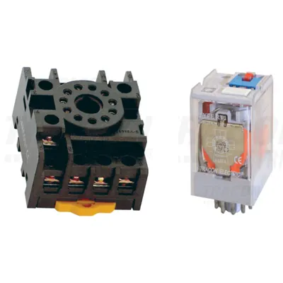 Pachet Soclu Releu PF11-3A + Releu Industrial RT11 48AC 3CO - Control Puternic 48V