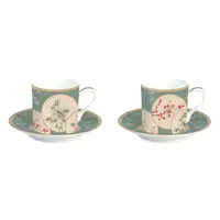 Set porțelan 2 căni 75ml și farfurii Oriental Dreams