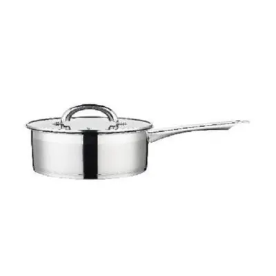 Cratita din Inox cu Capac din Sticla si Maner Lung, 16 cm, 1.9 l, Grunberg