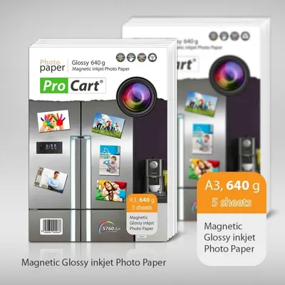 Hartie FOTO Magnetica Glossy 640g A3 Engros