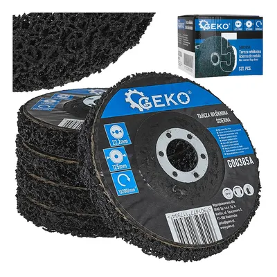 Disc pentru curățarea ruginii Geko - 125 mm, 5 bucăți
