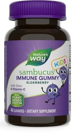 Sambucus Kids Immune Gummy, 40 tablete masticabile, Nature's Way