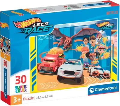 Puzzle pentru copii Clementoni din 30 piese - Hot Wheels