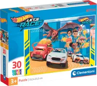 Puzzle pentru copii Clementoni din 30 piese - Hot Wheels