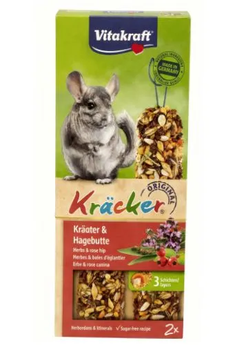 Vitakraft Baton Chinchilla cu Ierburi/Macese 2 Bucati