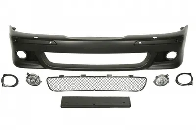Bara fata model pachet M, complet, cu locas proiector cu locas spalator de faruri, cu locas senzori parcare, cu locas ornament, grunduit potrivit BMW Seria 5 E39