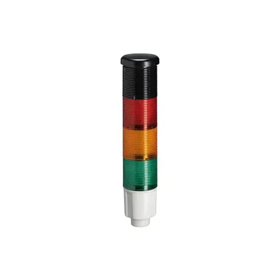 Steady Light Module. Ø45mm. Built-in Led Circuit. Green, Orange, Rosuwith Continuous Or Pulsed Sound, 24vdc
