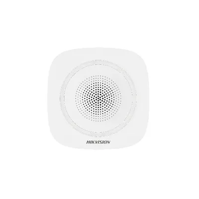 Sirena interior wireless AX PRO Hikvision DS-PS1-I-WE(B)-B(Blue Indicator) 868MHz two-way Tri-X wireless technology, distanta co