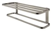 Suport prosop Grohe Selection 41066AL0, 600 mm, 4 suporti, montare pe perete, fixare ascunsa, mat, Hard Graphite