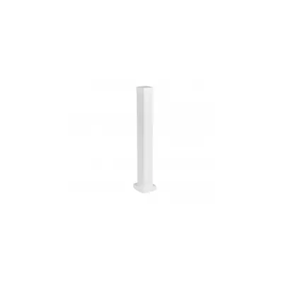 Snap-on mini-column - 1 compartiment 2 sides - inaltime 0.68 m - aluminiu body - PVC capacs - alb finish