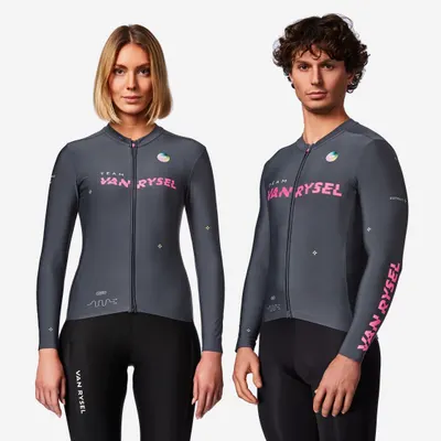 Bluză ciclism pe șosea Primăvară-Toamnă RCR-R 2 Gri Unisex