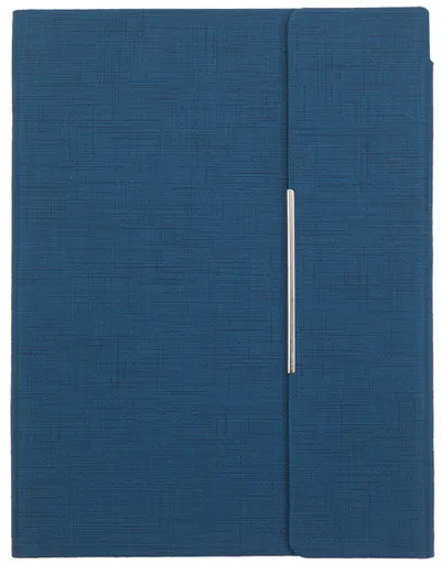 Agenda din piele cu capac magnetic Trend A5 - Albastru inchis