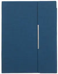 Agenda din piele cu capac magnetic Trend A5 - Albastru inchis