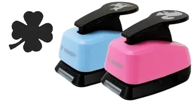 Perforator Fandy – 25 mm, trifoi cu patru foi, sortiment