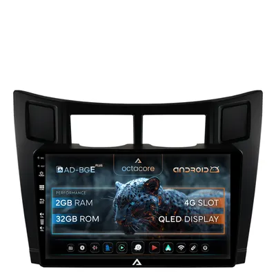 Navigatie Toyota Yaris (2005-2012), Android, E-Octacore 2GB RAM + 32GB ROM, 9 Inch - AD-BGE9002+AD-BGRKIT103