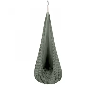 Leagan tip cocon pentru copii MeowBaby churros olive sage green